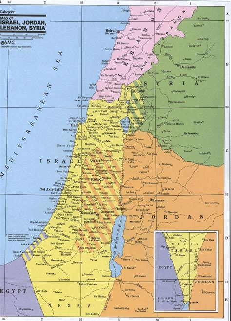 израиль карта мира